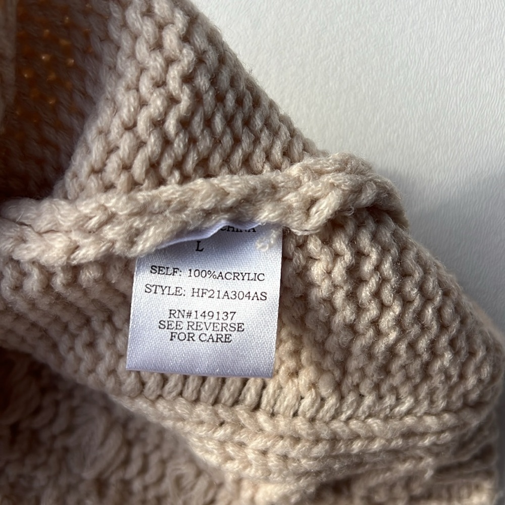 Altar'd State Cream Cable Knit Sweater - Picture 11 of 12